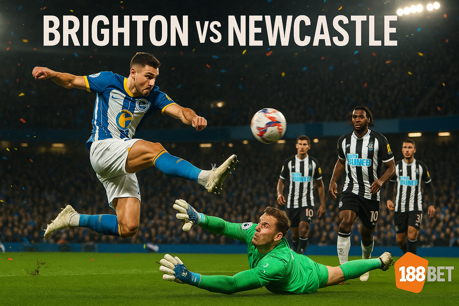 Pertandingan sepak bola Brighton vs Newcastle